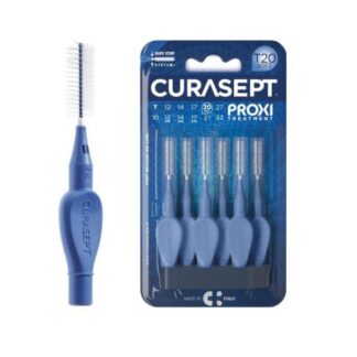 CURASEPT Proxi T20 6 Spazzolini Interdentali Morbidi Blu per Pulizia Dentale Efficace