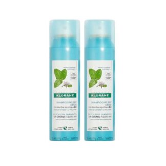 KLORANE Duo Shampoo Secco Alla Menta 2x150 ml