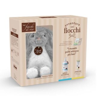 FIOCCHI DI RISO Cofanetto Avventure Coi Fiocchi Detersione Con Peluche