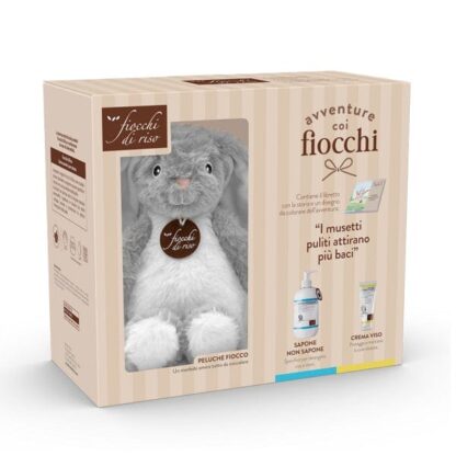 FIOCCHI DI RISO Cofanetto Avventure Coi Fiocchi Detersione Con Peluche