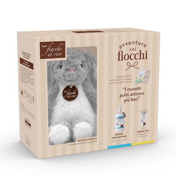 FIOCCHI DI RISO Cofanetto Avventure Coi Fiocchi Detersione Con Peluche