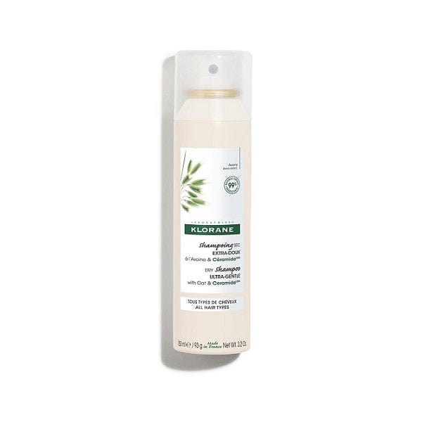 KLORANE Shampoo Secco Tutti i Tipi Di Capelli Extra-Delicato all'Avena & Ceramide Spray 150 ml