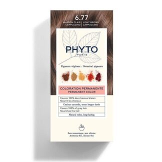 PHYTO Color Kit 6,77 Marrone Chiaro Cappuccino Colorazione Permanente