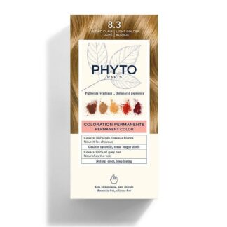 PHYTO Color Kit 8,3 Biondo Chiaro Dorato Colorazione Permanente
