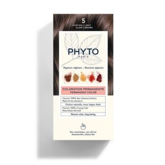 PHYTO Color Kit 5 Castano Chiaro Colorazione Permanente