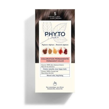 PHYTO Color Kit 5 Castano Chiaro Colorazione Permanente