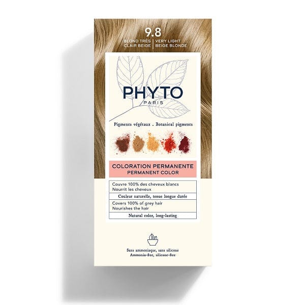PHYTO Color Kit 9,8 Biondo Chiarissimo Cenere Colorazione Permanente