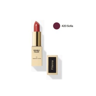 LABO FILLERINA Rossetto Cremoso Doppio Effetto Filler 3,5 ml 420 Sofia Idratante e Volumizzante per Labbra Morbide e Piene