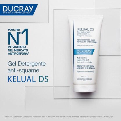 DUCRAY Kelual DS Gel Detergente Anti-Squame 200 ml Anti-irritazione Anti-secchezza