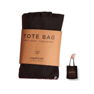 NUGGELA & SULE Tote Bag Nero Ebano Borsa Riutilizzabile