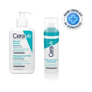 CERAVE Acne Bipack Routine Antisegni Detergente + Siero