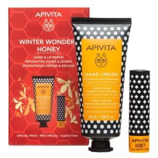 APIVITA Cofanetto Winter Wonders Honey Mani + Labbra
