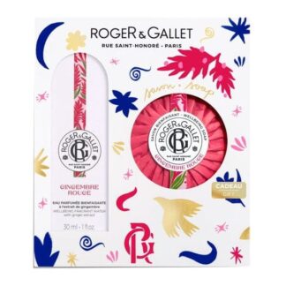 ROGER & GALLET Set Natale gingembre rouge Acqua Profumata 30 ml e Saponetta 100 g