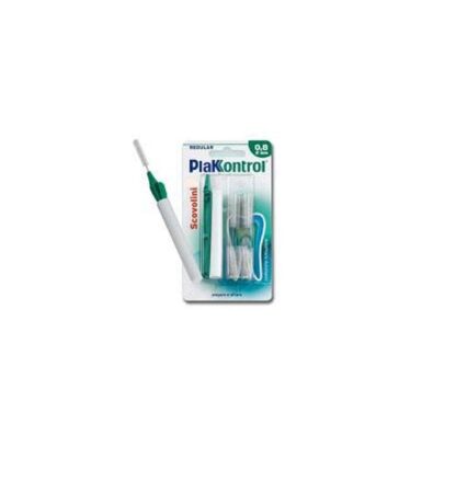 PLAKKONTROL 10 Scovolini 0,8 mm Con Manico