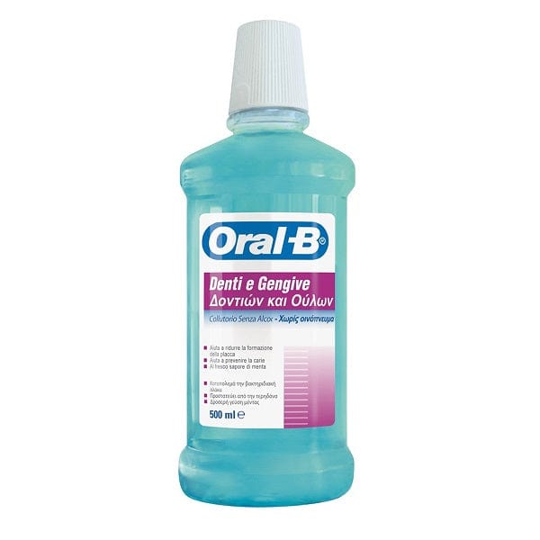 ORAL B Denti E Gengive Collutorio Senza Alcool 2 x 500 ml