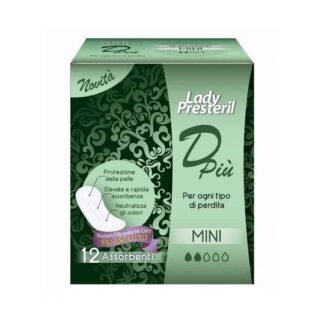 LADY PRESTERIL Dpiù 12 Assorbenti Mini Anatomici