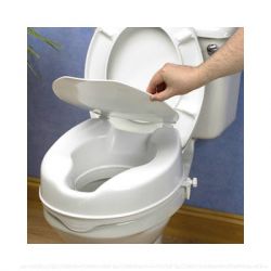 ELEVATOR WC 10CM C/TAPA S/REPOSAB BIANCO AD509BLUX