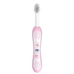 CHICCO CEPILLO DENTALE INFANTILE ROSA 6 M+