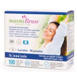 COMPRESA DI TELA LAVABILE NOTTE CON ALI