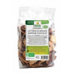 BISCOTTI LETTERE COPERTI DI CIOCCOLATO 300 gr BIO
