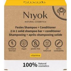 SHAMPOO + ACONDICIONADOR SOLIDO vitamina 80 gr