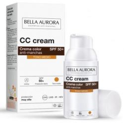 CC CREAM SPF 50+ tono medio 30ml.