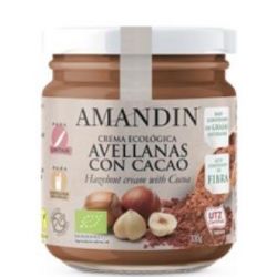 CREMA DI NOCCIOLE con cacao 330gr. BIO