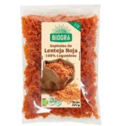 ESPIRALES DI LENTICCHIA ROSSA 250gr. BIO