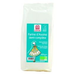 FARINA D'AVENA semi integrale 500gr. BIO