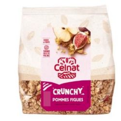 MUESLI CRUNCHY MELA FICHI E FIBRE 500gr. BIO