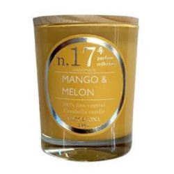 VELA VASO PERF17 mango-melone 7,5x9cm 1ud.