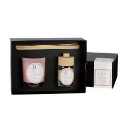 SETPERF10 VELA+MIKADO rosa-cardamomo 23x16,6x8,3cm.