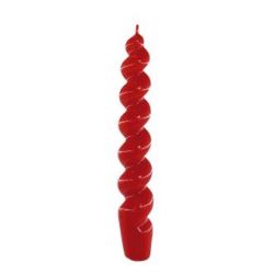 VELA BUJIA ESPIRAL 143 N18 rossa 2,3x21cm 6uds
