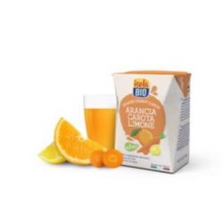 SUCCO DI ARANCIA CAROTA E LIMONE 3udsx200ml. BIO