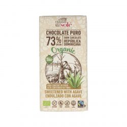 CHOCOLATE NEGRO 73% con agave 100gr. ECO SG