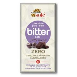 CHOCOLATE NEGRO 72% con açai e stevia 100gr. S/A
