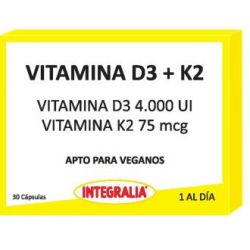 VITAMINA D3+K2 30cps VEGAN
