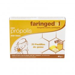 FARINGEDOL sapore limone miele 20pastiglie di gomma