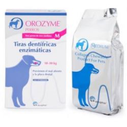 OROZYME TIRAS DENTIFRICAS ENZIM T/M 10-30 KG 12 UN VET