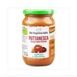 SALSA DI POMODORO PUTTANESCA 325ml. DEMETER