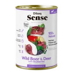 DIBAQ SENSE cervo-cinghiale cane adulto lata 380gr.