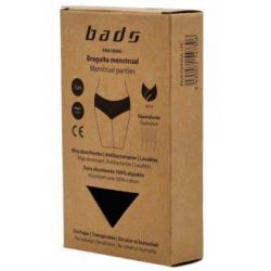BRAGUITA MENSTRUAL nera con costura taglia S.