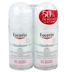 EUCERIN DUPLO DEODORANTE roll-on 2x50ml.