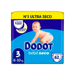 DODOT PAÃ?AL INF BEBE SECO VALUE T/3 6-10 KG 62 UN