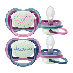 CHUPETE ULTRA AIR NOCT 6-18 M STELLA/DREAM NIÑA 2 UDS SCF