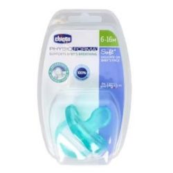 CIUCCIO PHYSIO SOFT silicona anat blu 6-12 1un