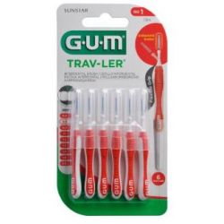 CEPILLO INTERDENTAL TRAV-LER 1314 0,8mm 6cpr rosso