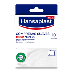 HANSAPLAST COMPRESSE MORBIDE 7,5 X 7,5 10 UN