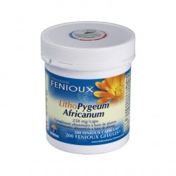 LITHO PYGEUM AFRICANUM 250mg. 200cps.