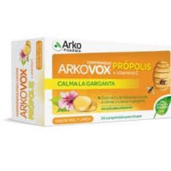 ARKOVOX propolis +vit c sapore miele e limone 24cpr.